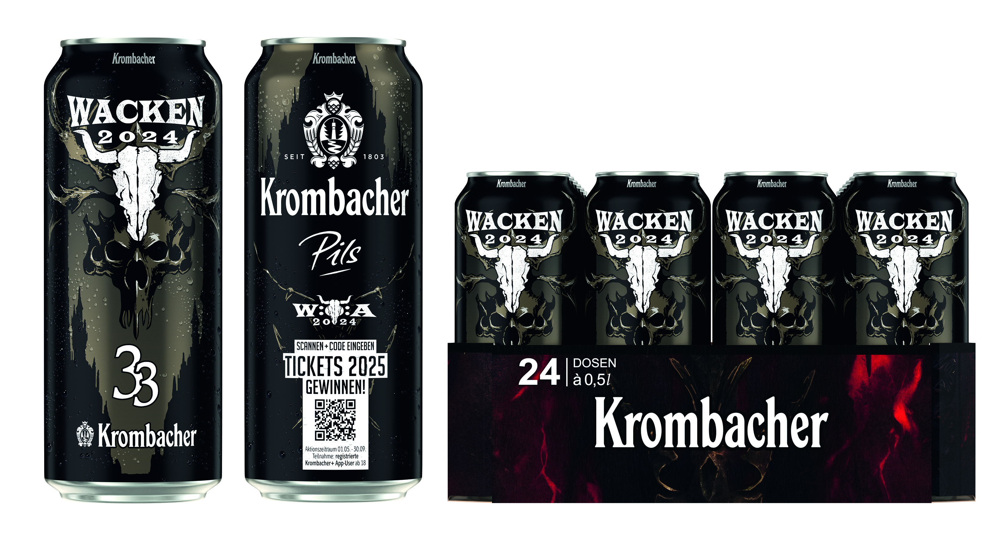 Krombacher Pils Wacken Festival Edition 24 x 0,5 l